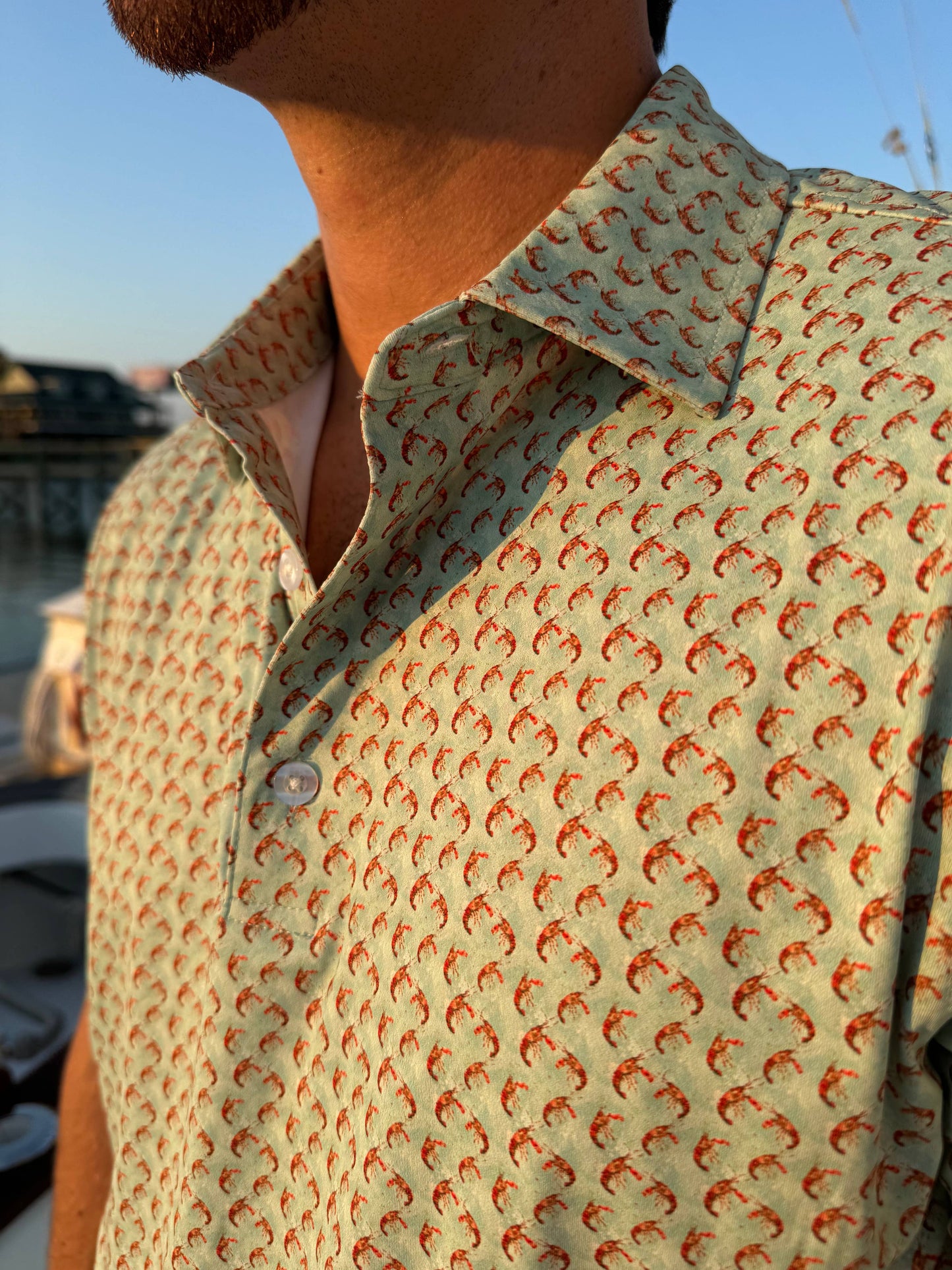Mens Salt Water Soul Boil Polo