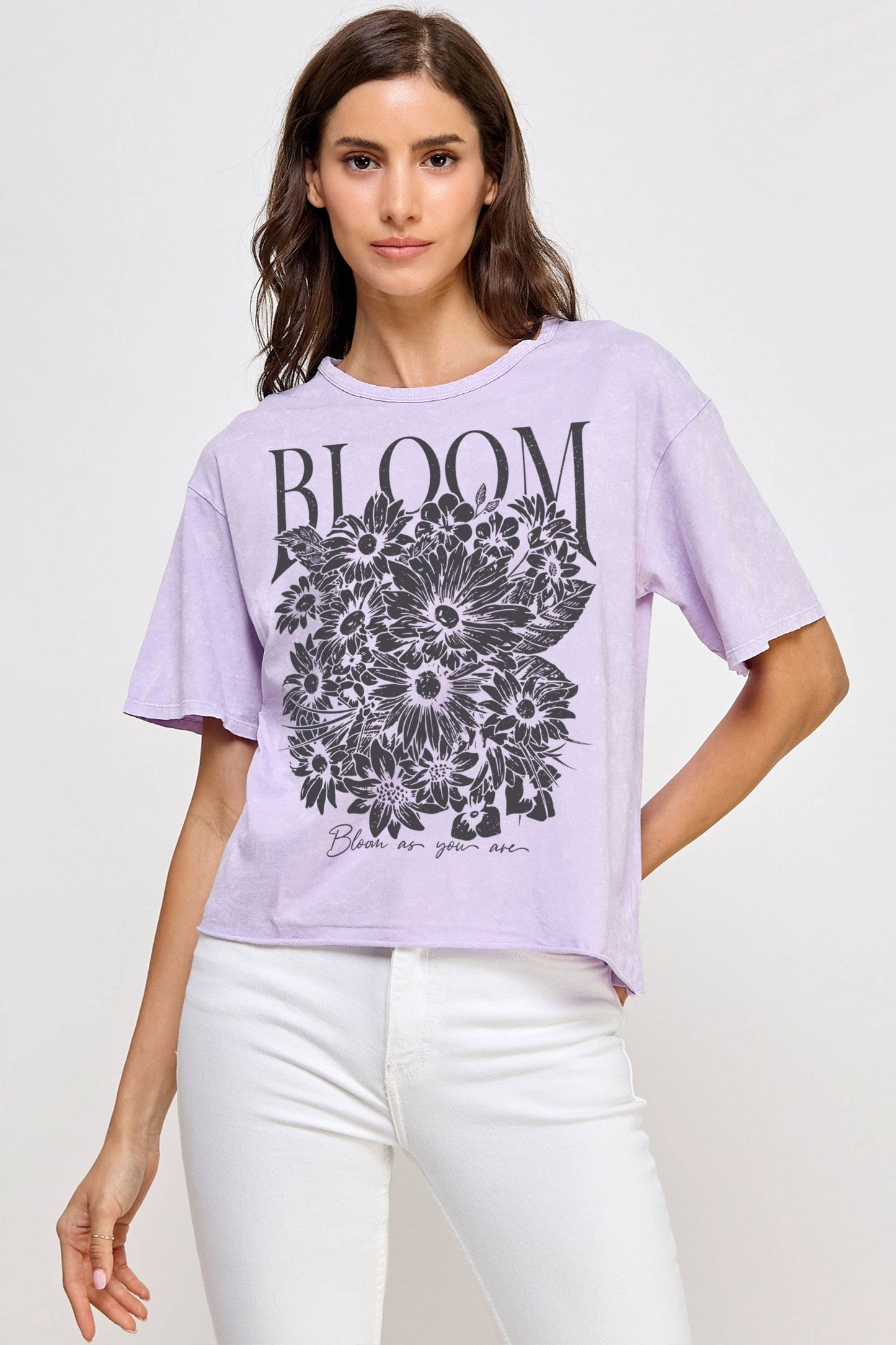 **SALE!** Bloom As You Are Cropped Tee (Size Small)