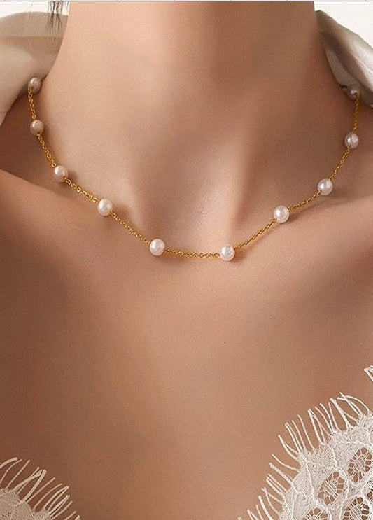 Darya Pearl Chain Necklace