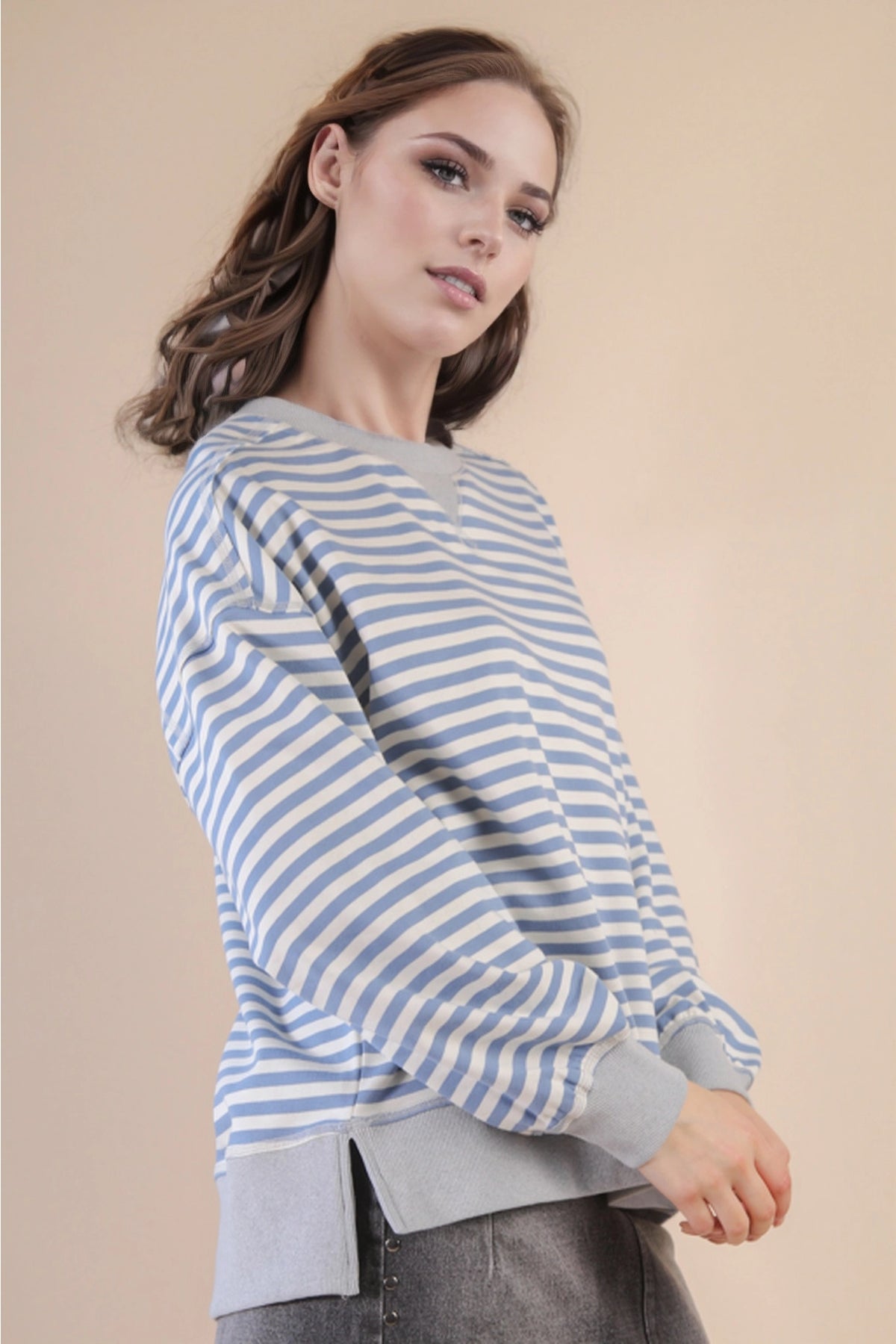 Poppy Oversized Stripe Top