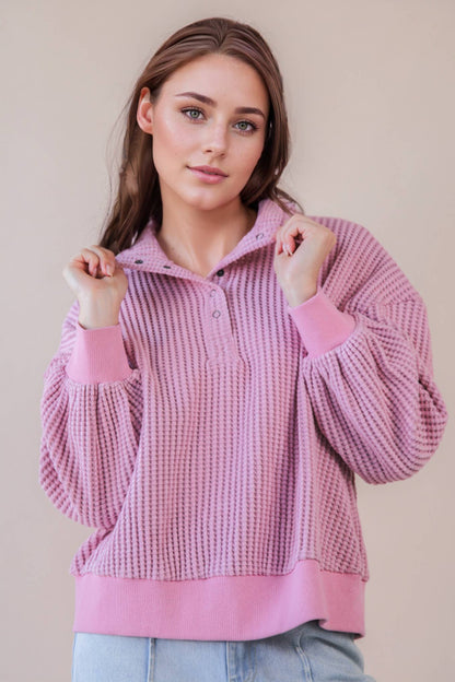 Apple Mineral Waffle Pullover