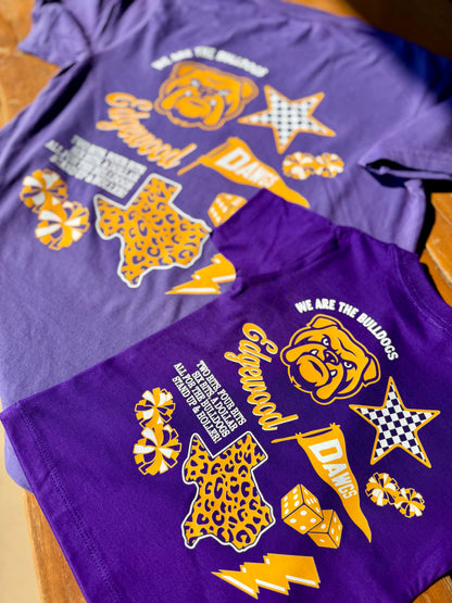 New Mascot Collage Edgewood Bulldogs Tee