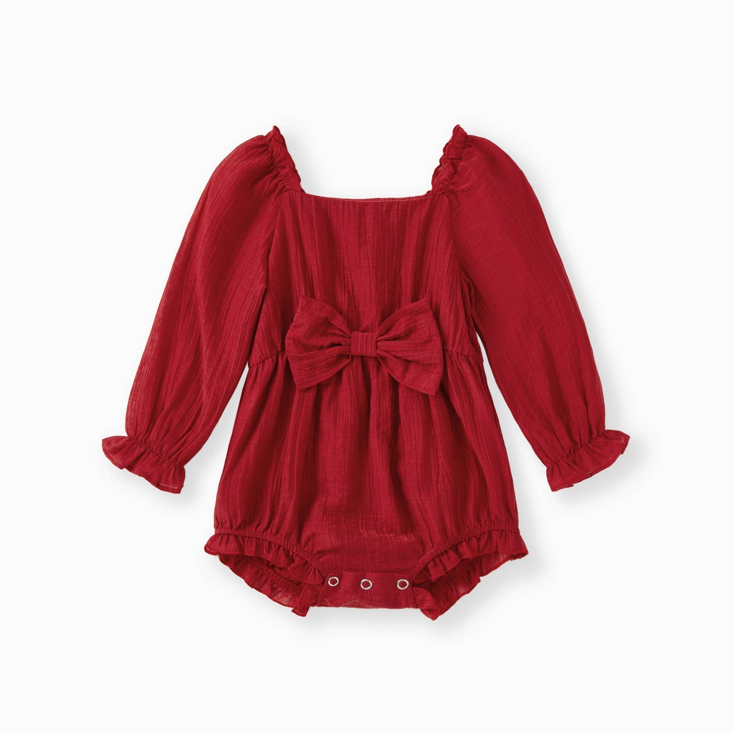 Girls Scarlet Bow Dress