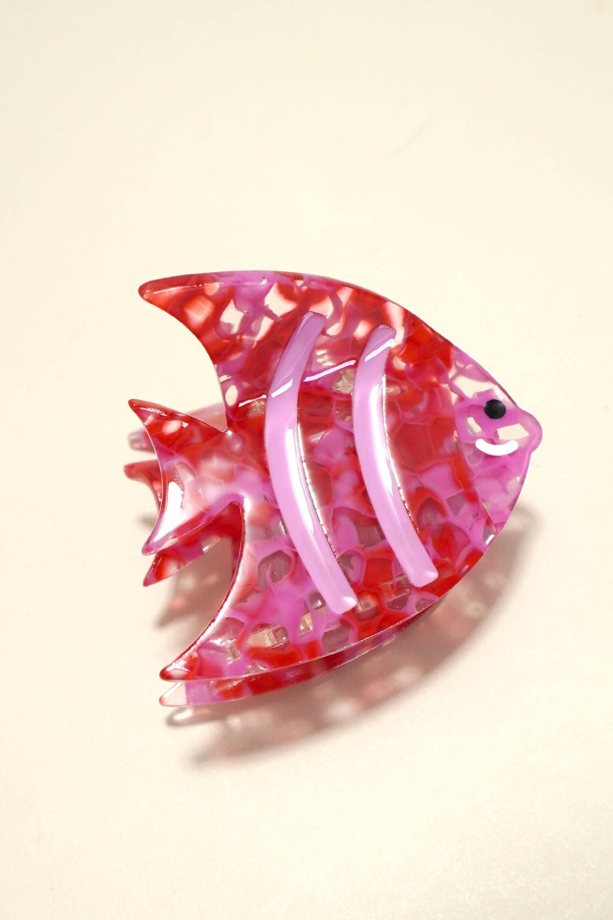 Acetate Tropical Mosaic Fish Claw Clip