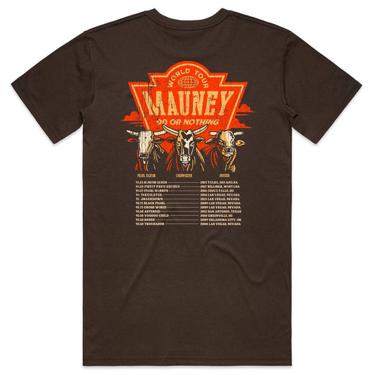 American Cattle Co Brown Mauney 90 or Nothing Tee
