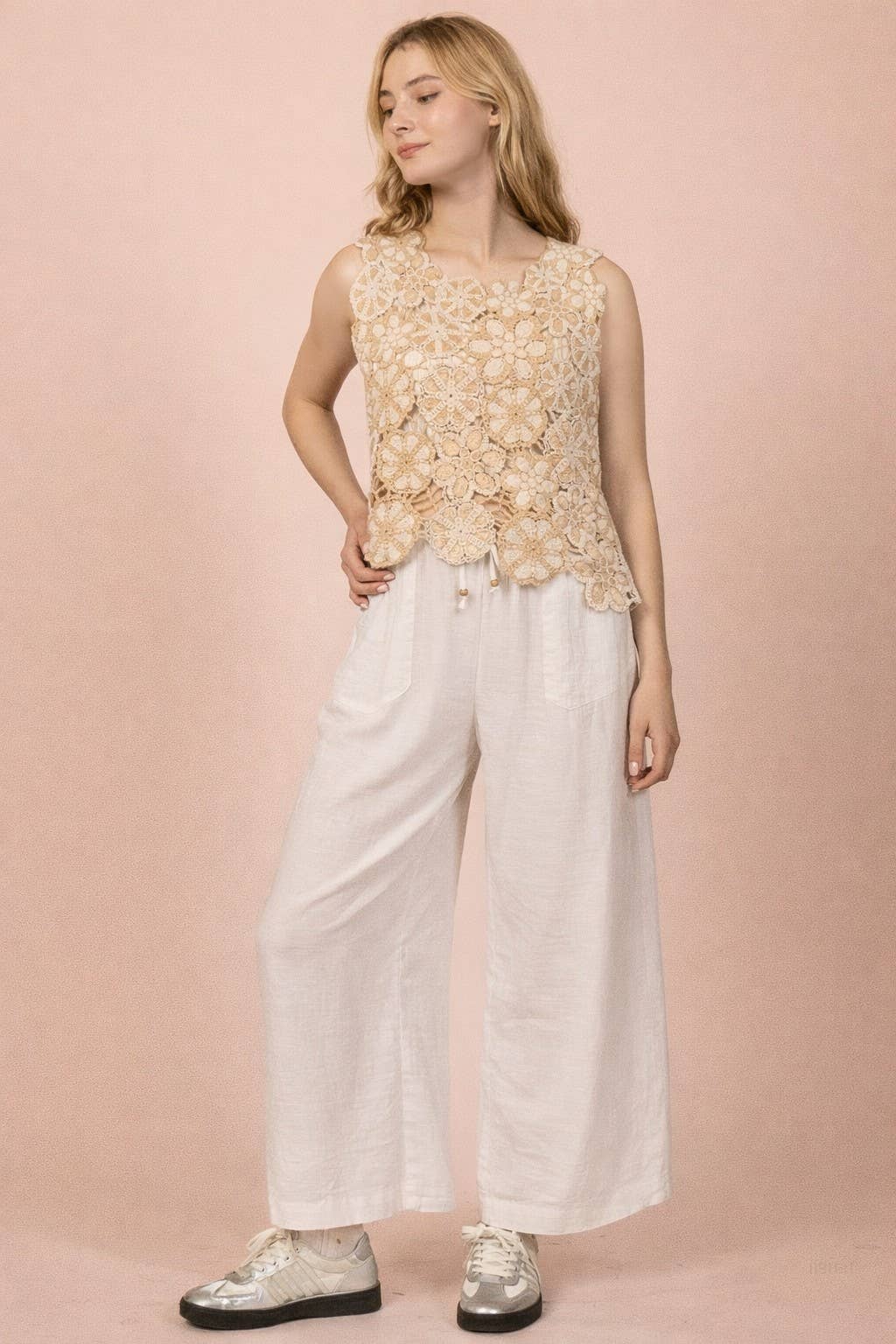 Eliana Crochet Sleeveless Top