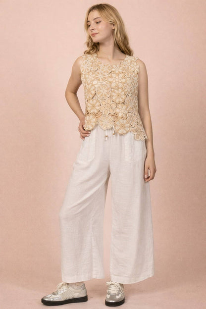 Eliana Crochet Sleeveless Top