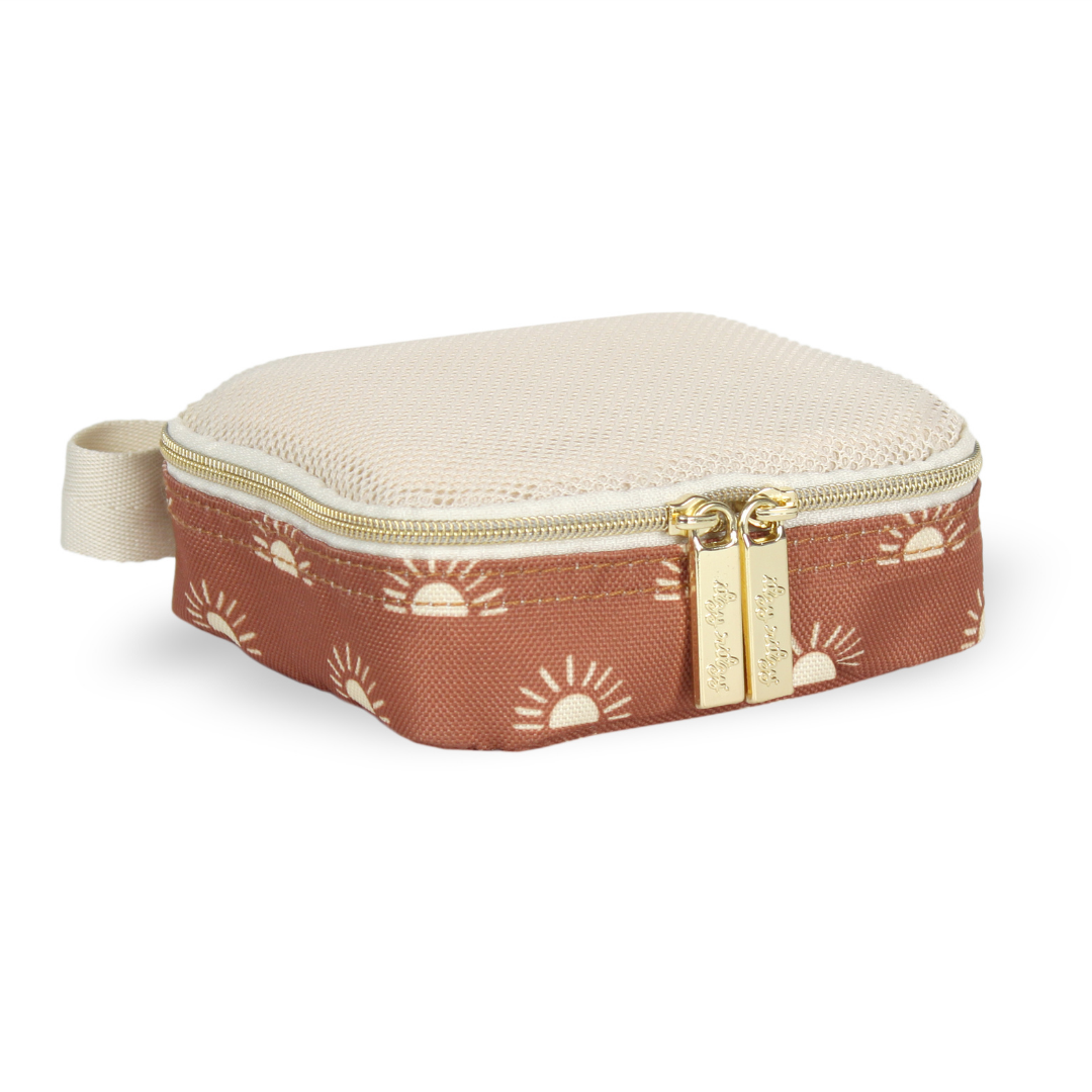 Itzy Ritzy Pack Like a Boss Terracotta Sun Diaper Bag Packing Cubes