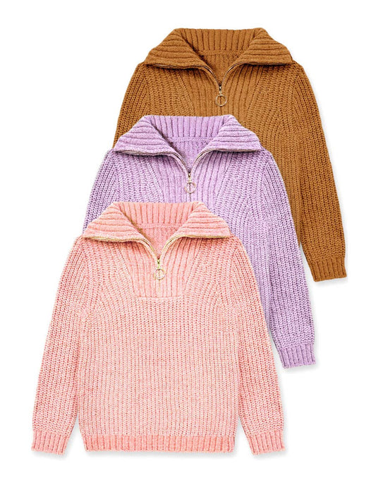 Girls Lurex Chenille Pullover