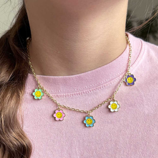Girls Icon Charm Necklace