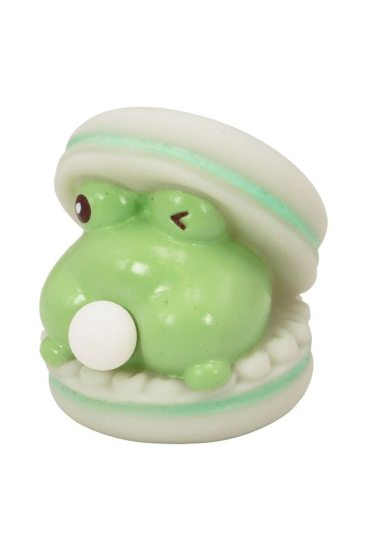 Squishy Macaroon Blowing Bubble Toy