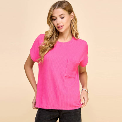 Romney Ribbed Pocket Tee