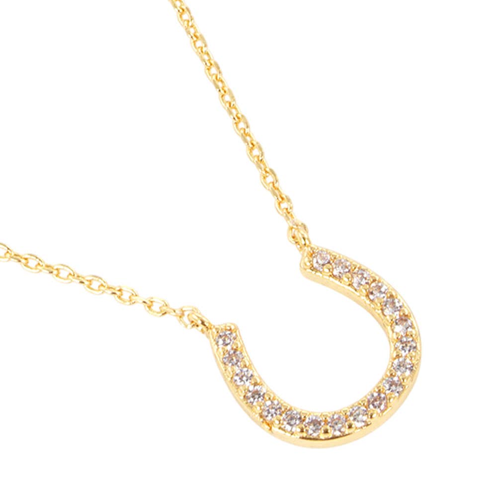 Virginia Crystal Horsehoe Necklace
