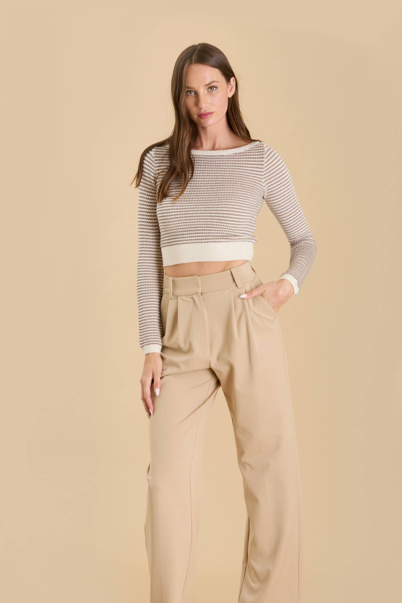 Williamsburg Crop Stripe Sweater