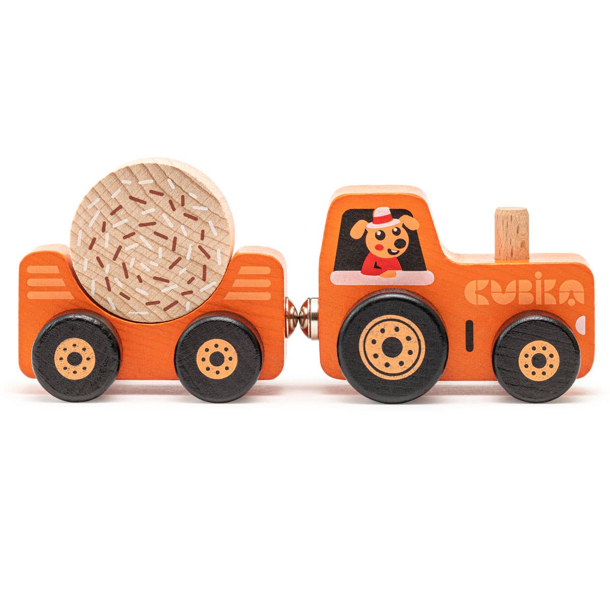 Toddler Boys Cubika Wooden Toy Tractor