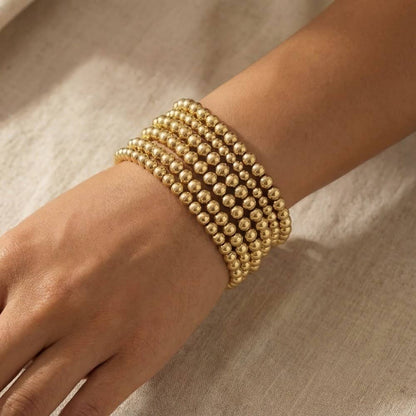 Finch Gold Beaded Set of Bracelets