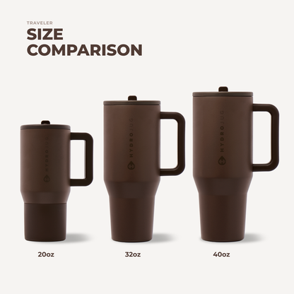 HydroJug Chestnut Brown Water Bottle