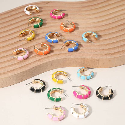 Virginia Bamboo Hoop Earrings