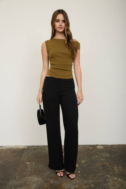 Paloma One Shoulder Knit Top