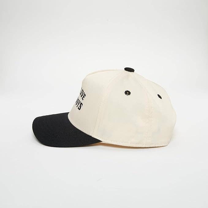 Boys Long Live Cowboys Embroidered Black Hat