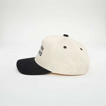 Boys Long Live Cowboys Embroidered Black Hat