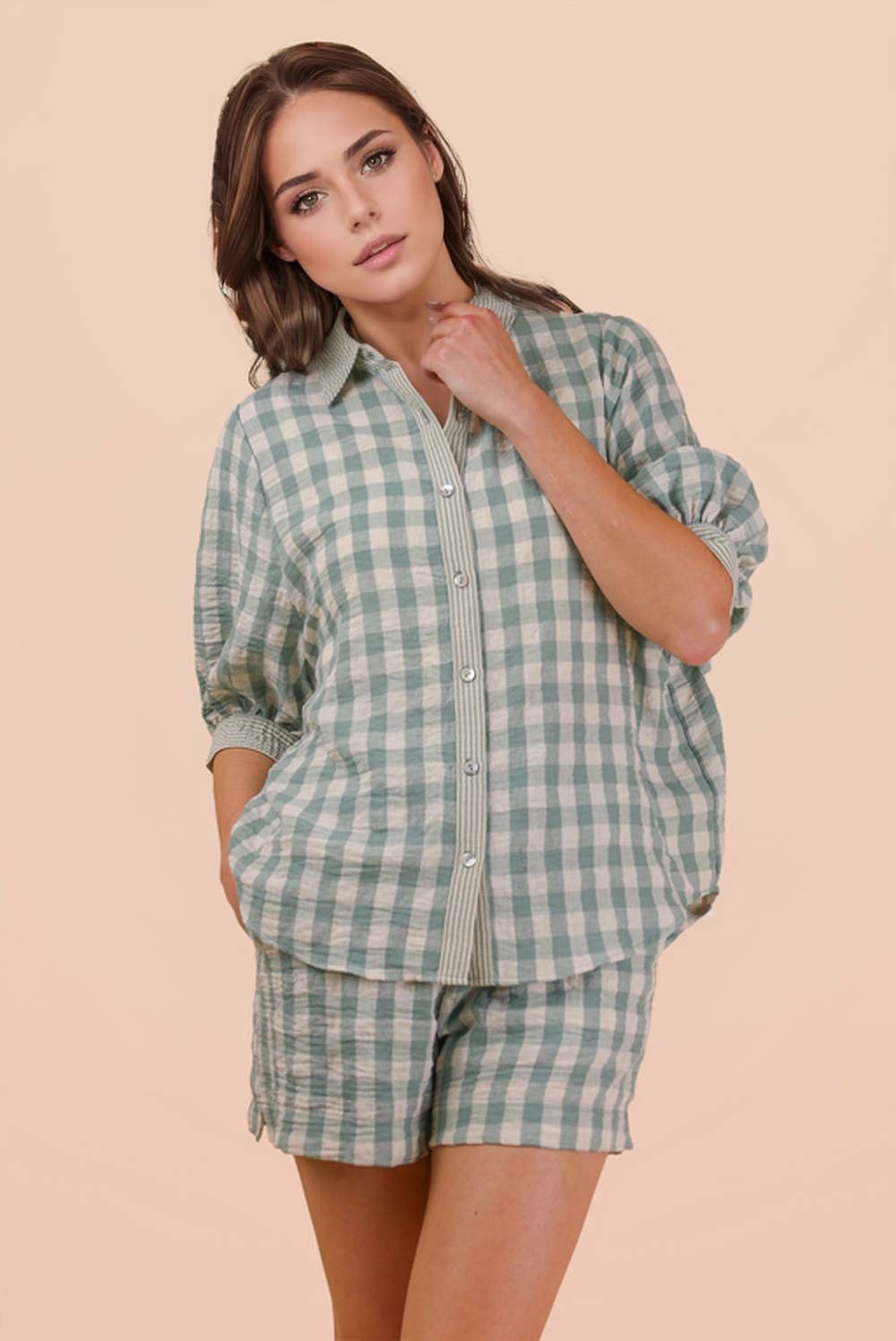 Suri Gingham Short Set