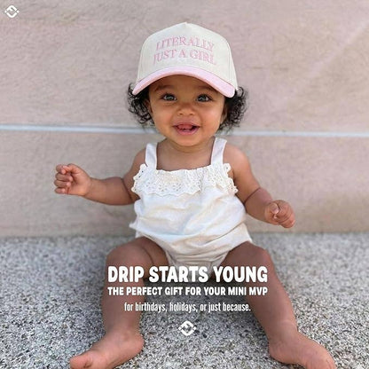 Girls Literally Just a Girl Pink Hat
