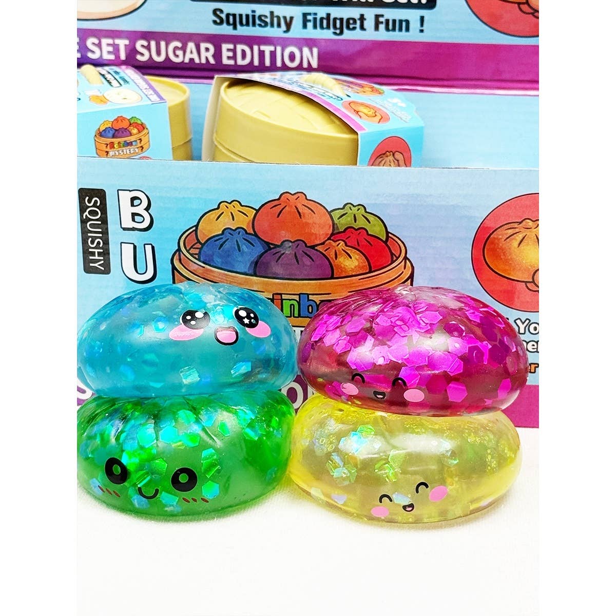 Mystery Sugar Glitter Dumpling Squishy