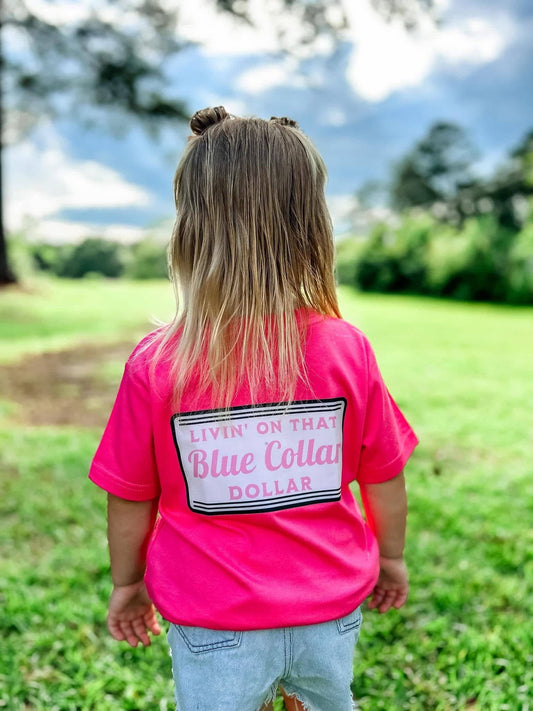 Girls Southern Hyde Blue Collar Dollar Tee