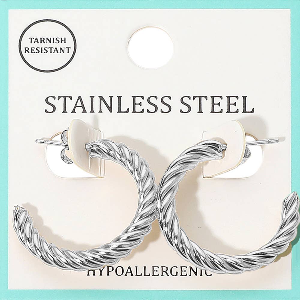Darya Rope Hoop Earrings