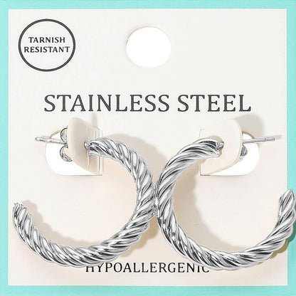 Darya Rope Hoop Earrings
