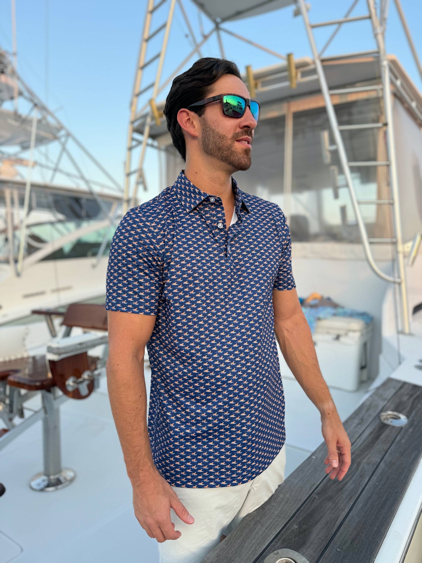 Mens Salt Water Soul Hang Tail Polo