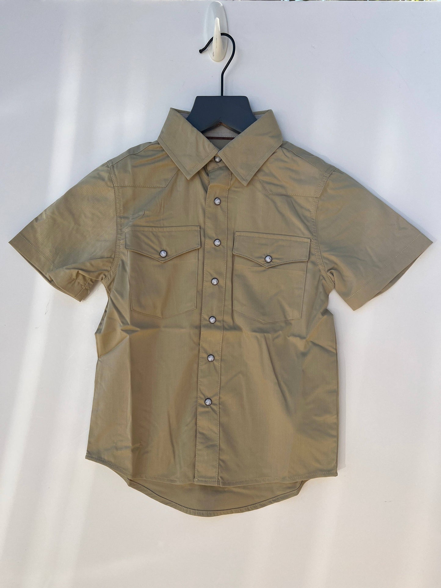 Boys Rumsey Creek Pearl Snap Wheat Buttondown