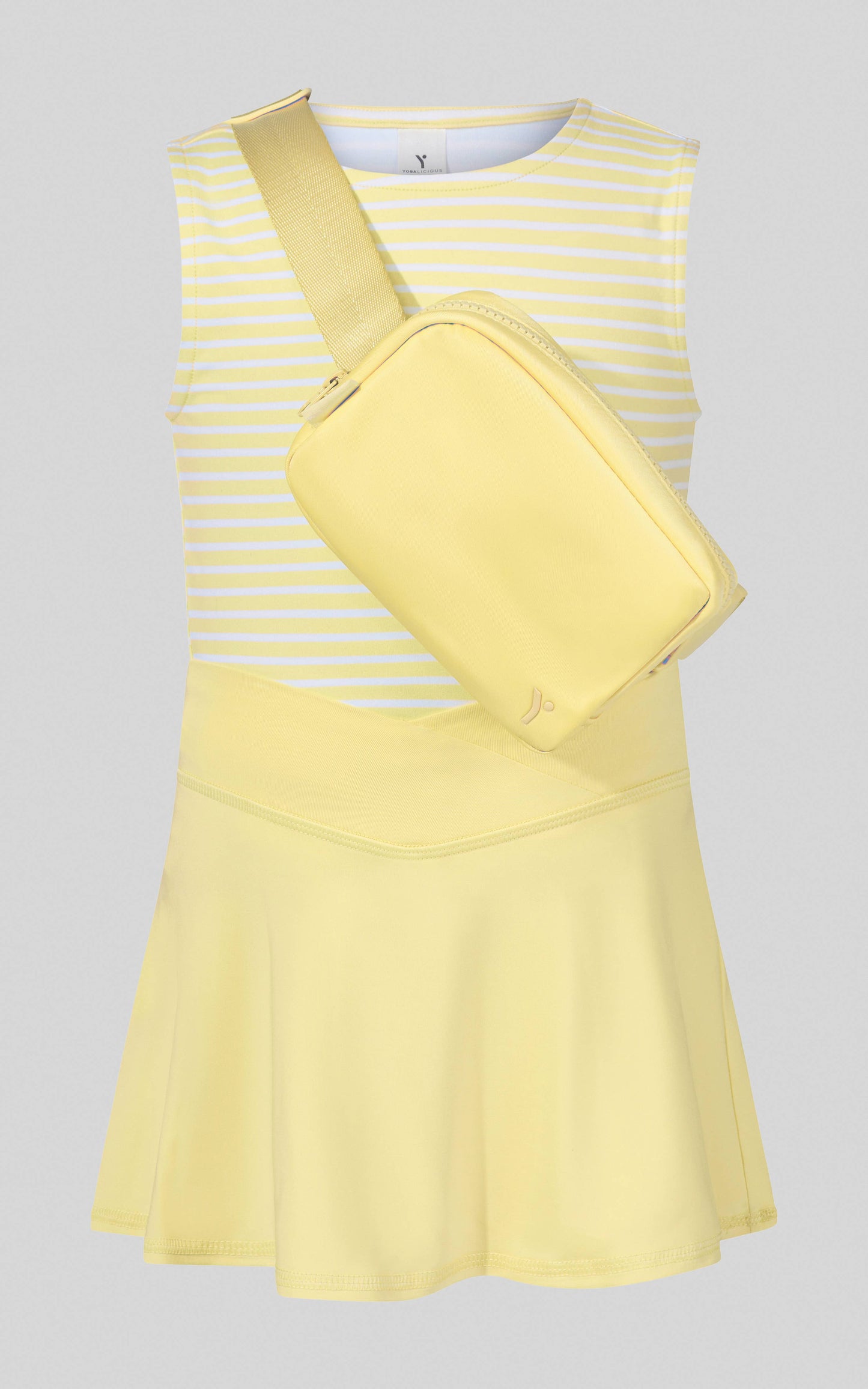 Girls Butter Yellow Tennis Skort Set