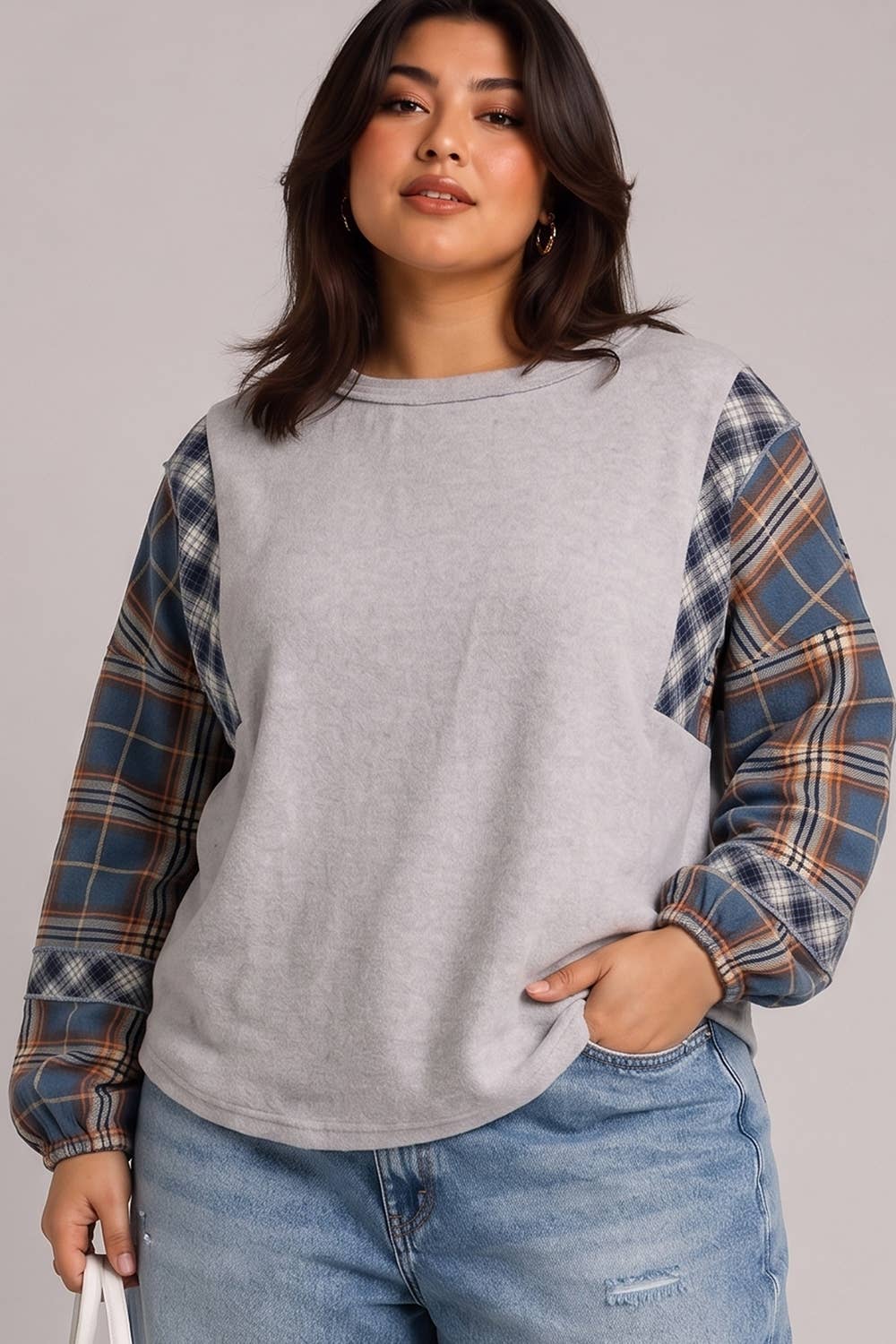 Serenity Mixed Plaid Top