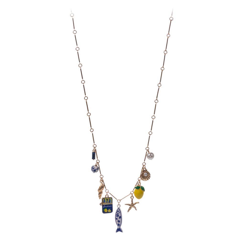 Darya Mediterranean Sardine Charm Necklace