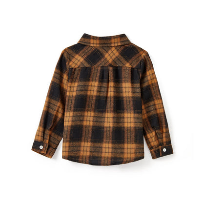 Boys Plaid Flannel Buttondown