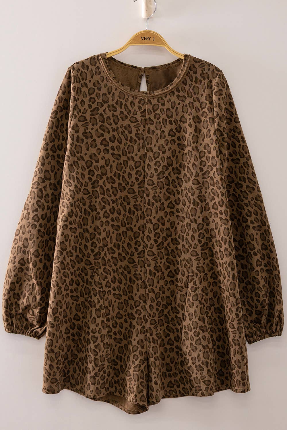 Ciara Leopard Longsleeve Romper