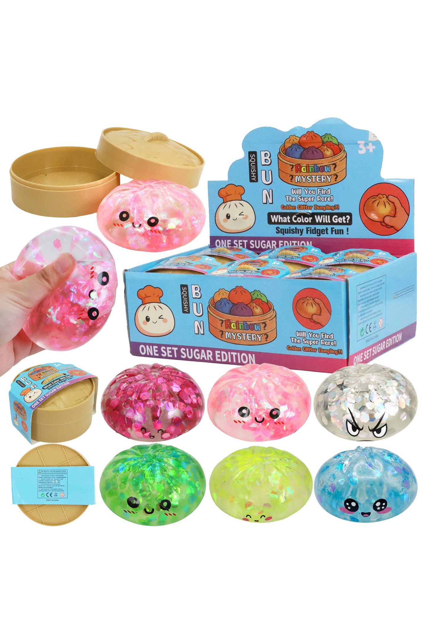 Mystery Sugar Flake Glitter Dumpling Squishy