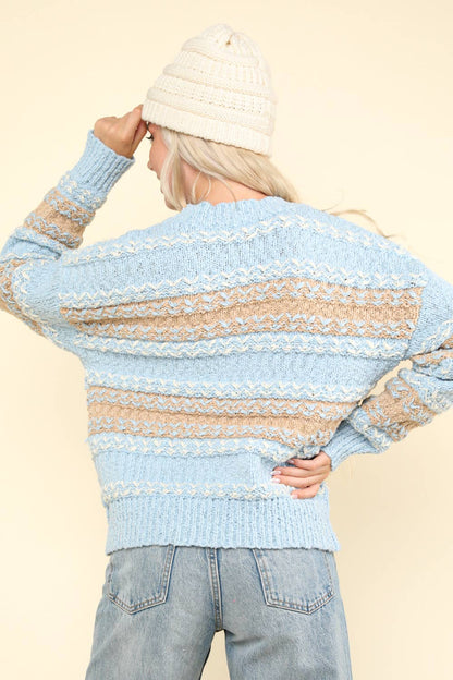 Beartown Striped Knit Sweater