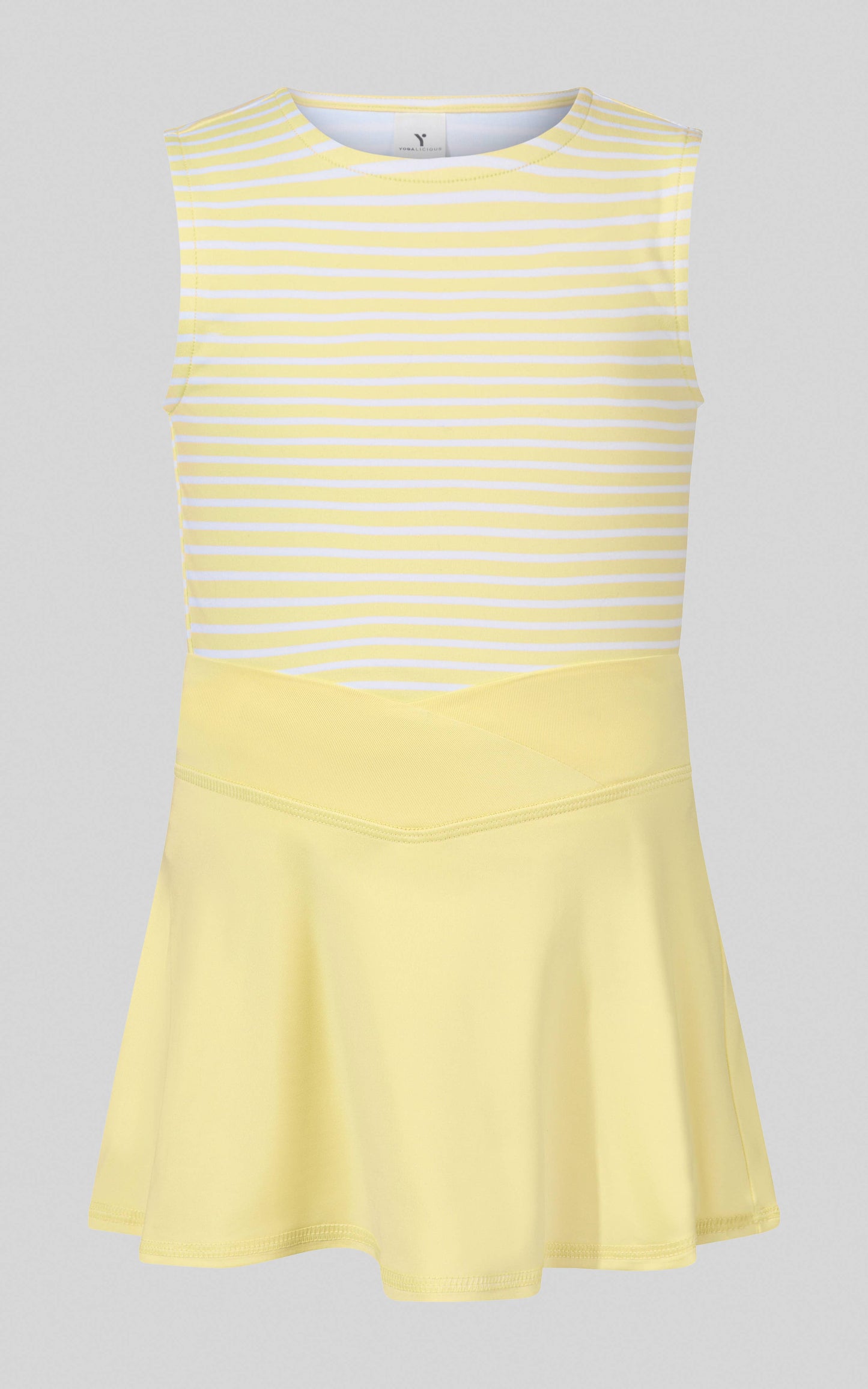 Girls Butter Yellow Tennis Skort Set