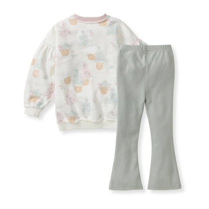 Girls Burt's Bees Pine Farm Pants Set