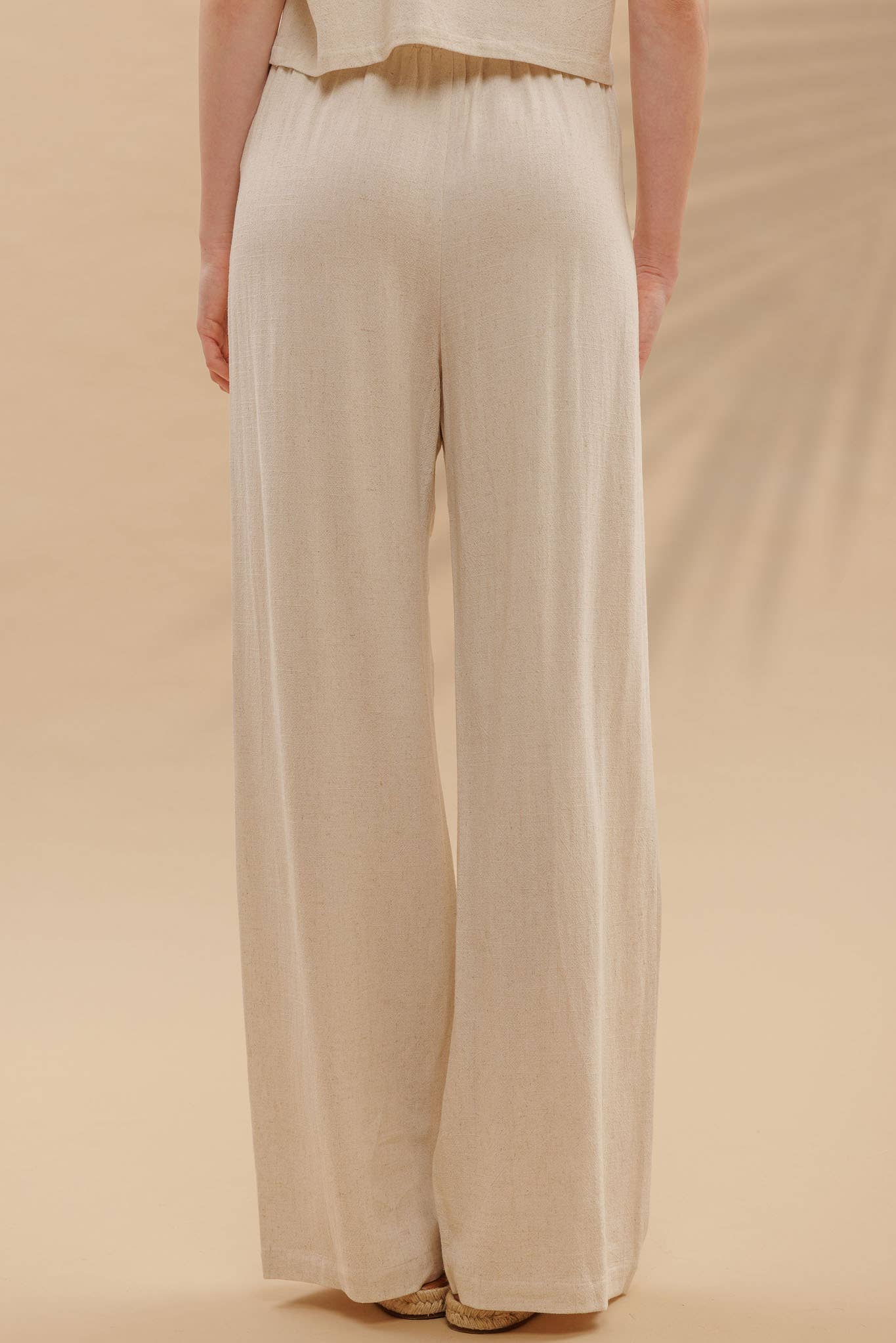Pierson Pleated Wide Leg Linen Pants