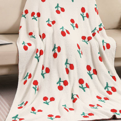 Cherry Microfiber Throw Blanket