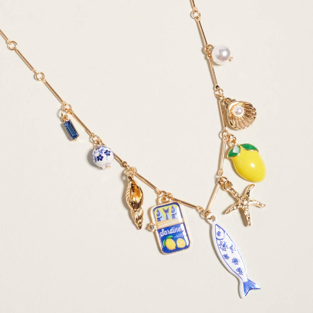 Darya Mediterranean Sardine Charm Necklace