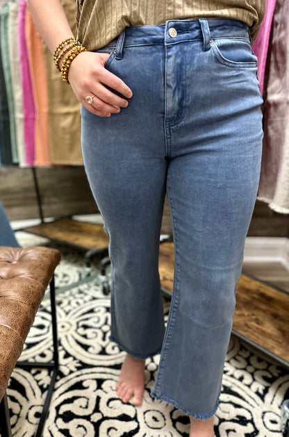 Dakota Stretch High Rise Wide Leg Jeans