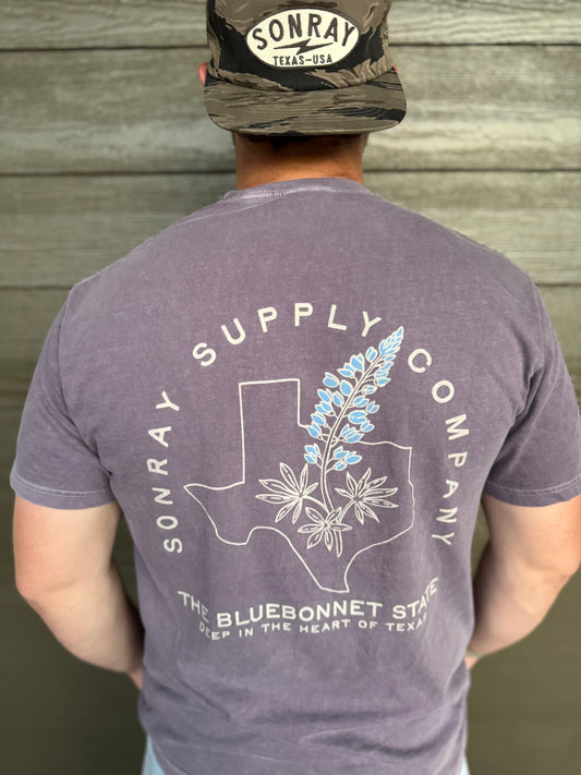 Sonray Bluebonnet Muted Purple Tee