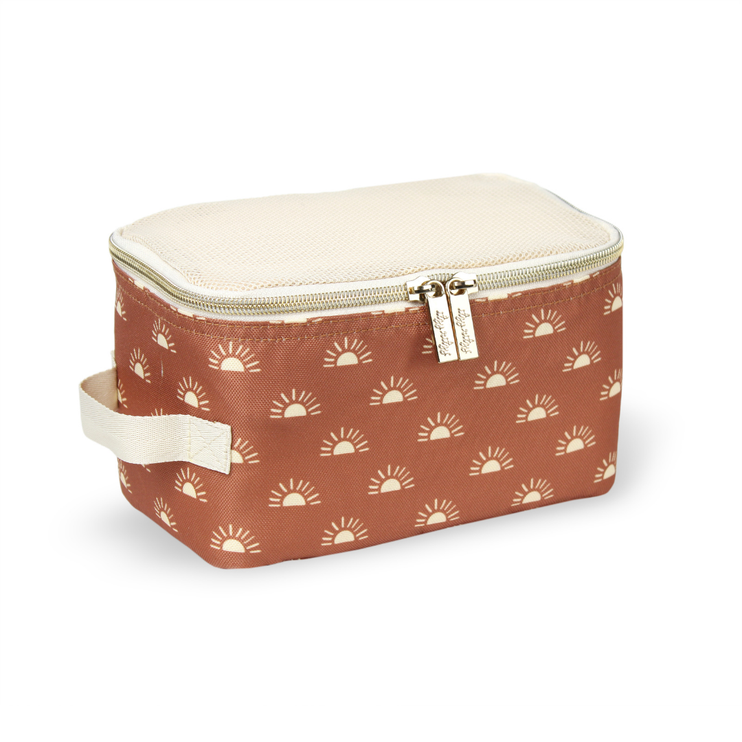 Itzy Ritzy Pack Like a Boss Terracotta Sun Diaper Bag Packing Cubes