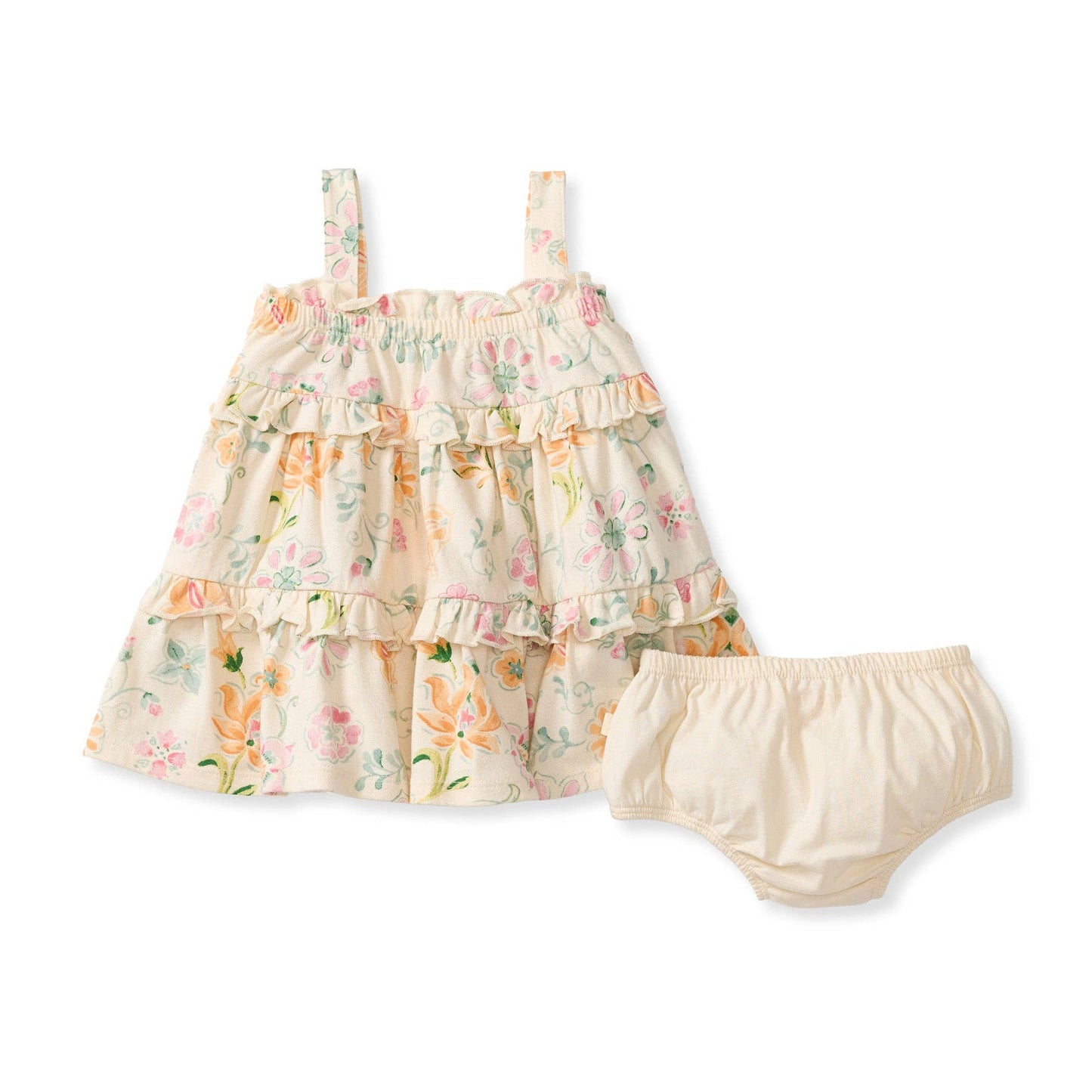 Baby Girls Burt's Bees Mediterranean Floral Dress