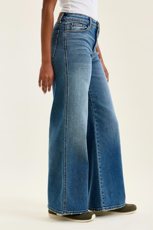 Judy Blue Warren Retro Wide Leg Jeans